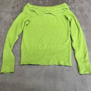 International concepts green Off-Shoulder Women's Sweater size M